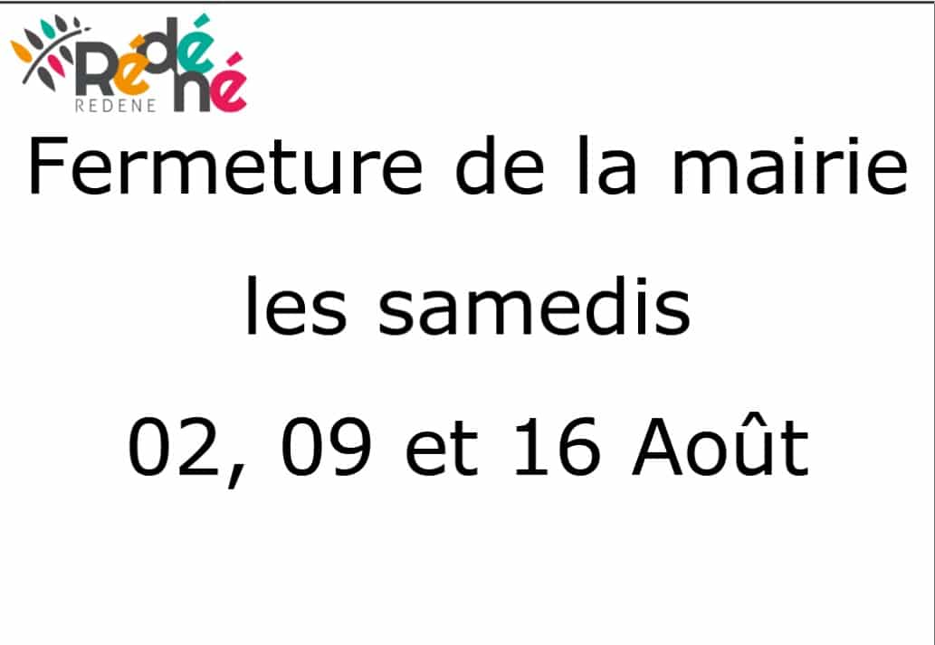 Fermeture de la mairie